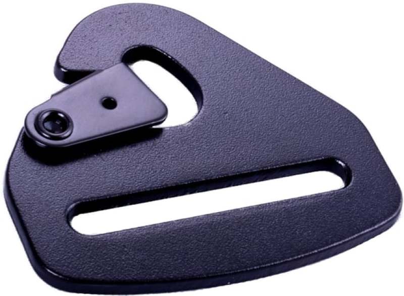 RaceQuip Snap Hook End Seat Belt Mounting Hardware / Fits 2 In. Belts / Forged Steel - Black Hardware Kits - Other Racequip
