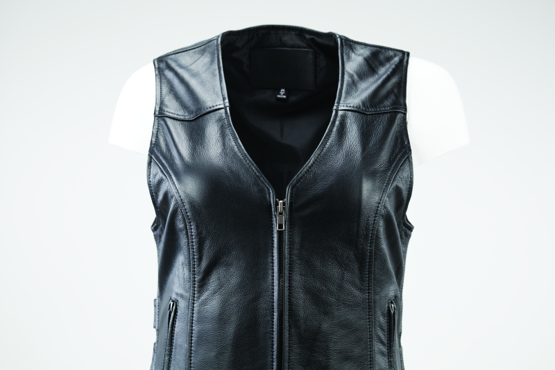 Kuryakyn Leather By River Road Plains Leather Vest Black Womens - Small Vests Kuryakyn