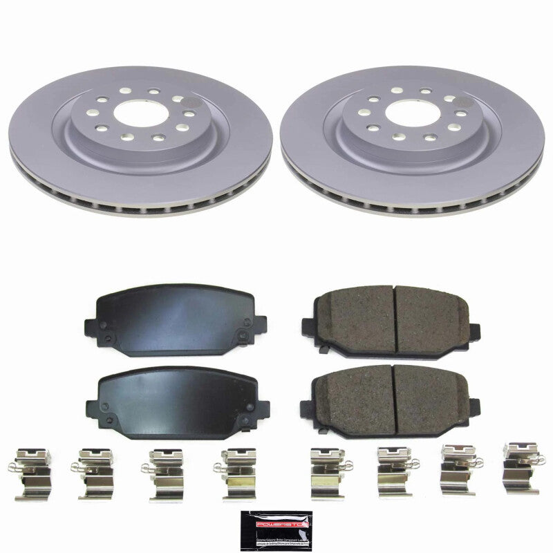 Power Stop 22-24 Jeep Grand Cherokee Rear Z17 Coated Brake Kit Brake Kits - Performance Blank PowerStop