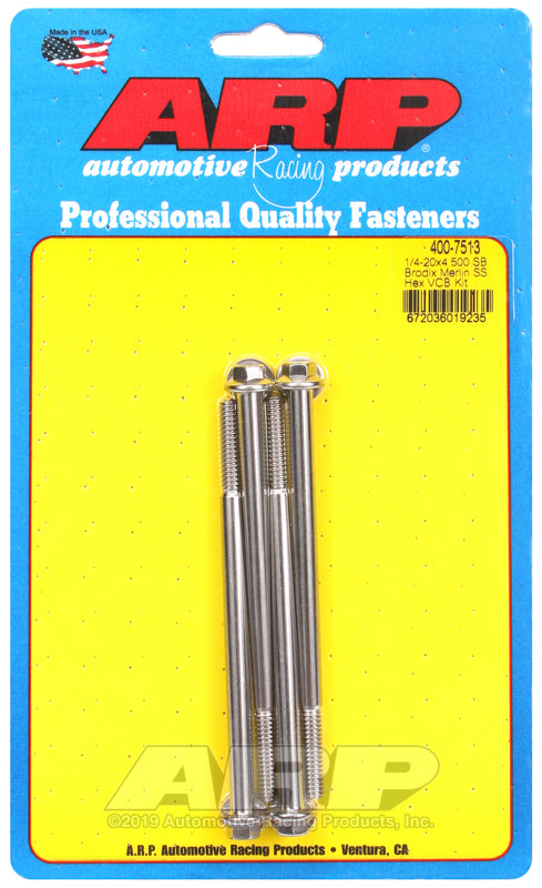 ARP Merlin block, Brodix head SB hex valve cover bolt kit Hardware Kits - Other ARP