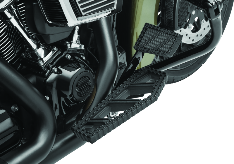 Kuryakyn Riot Brake Pedal Pad FL Models Satin Black Pedals Kuryakyn