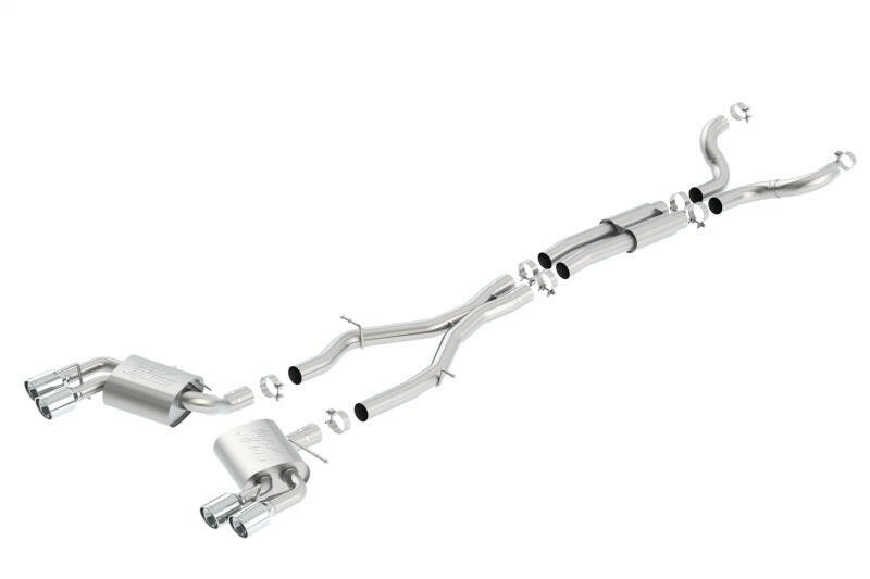 Borla Chevy 16-17 Camaro 6.2L ATAK Catback w/ Dual Tips (NPP) Dual Split Rear Exit Catback Borla