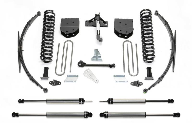 Fabtech 08-16 Ford F250/350 4WD 8in Basic Sys w/Dlss Shks & Rr Leaf Sprngs Leaf Springs & Accessories Fabtech
