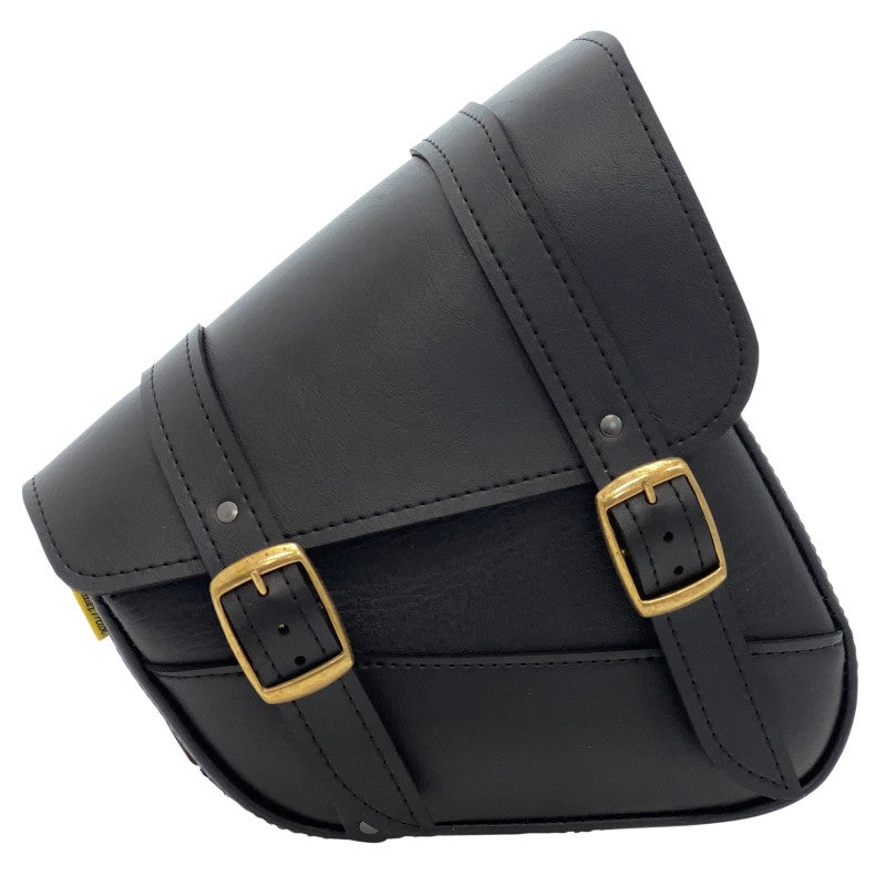 Willie & Max HD Sportsters, Custom Hard Tails Brass Monkey Swingarm Bag Dual Shock - Black Bags - Bike Bags Willie & Max