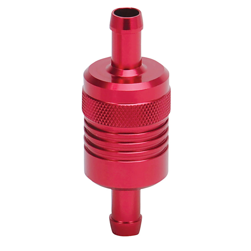Russell Performance Red Street Fuel Filter (3in Length 1-1/8in diameter 3/8in inlet/outlet) Fuel Filters Russell