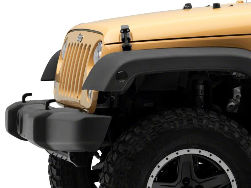 Raxiom 07-18 Jeep Wrangler JK Axial Series Whiite LED Side Marker Lights- Smoked Sidemarkers & Indicators Raxiom