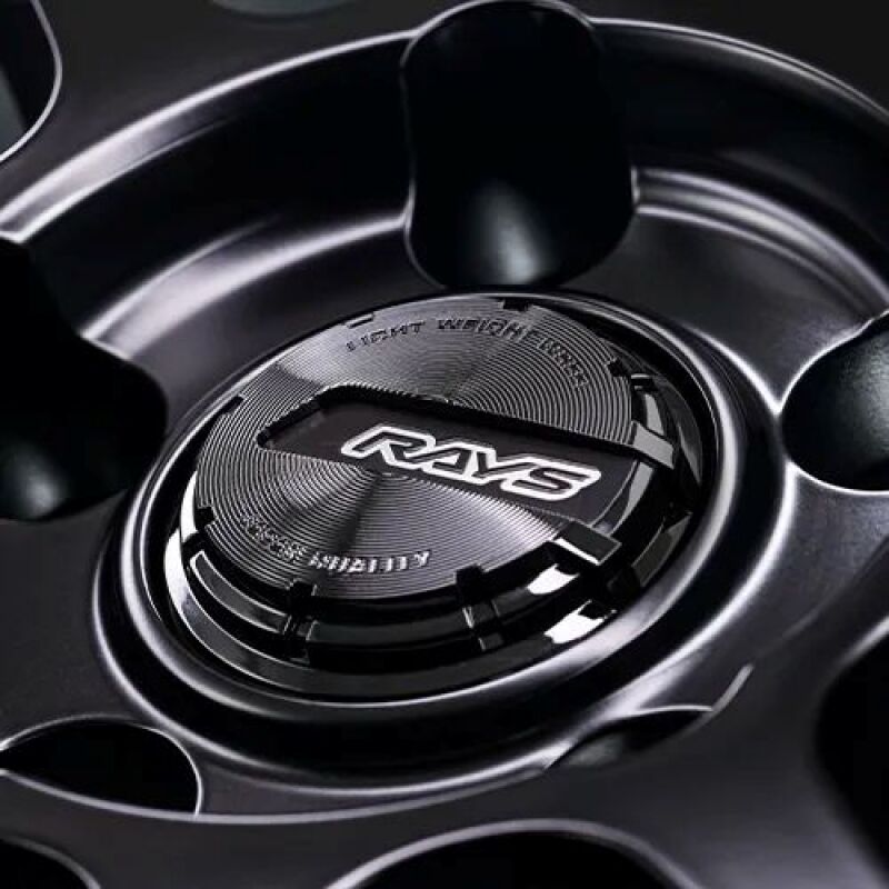 Gram Lights 57NR LIMITED II 18x9.5 +45 5-120 Semigloss Black Wheel w/ Black Cap/Stickers/Air Valve Wheels - Cast Gram Lights