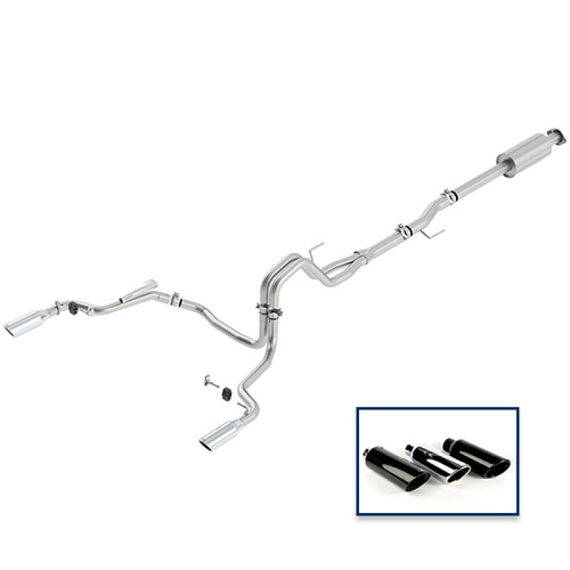 Ford Racing 15-18 F-150 5.0L Cat-Back Extreme Exhaust System Rear Exit w/ Chrome Tips Catback Ford Racing