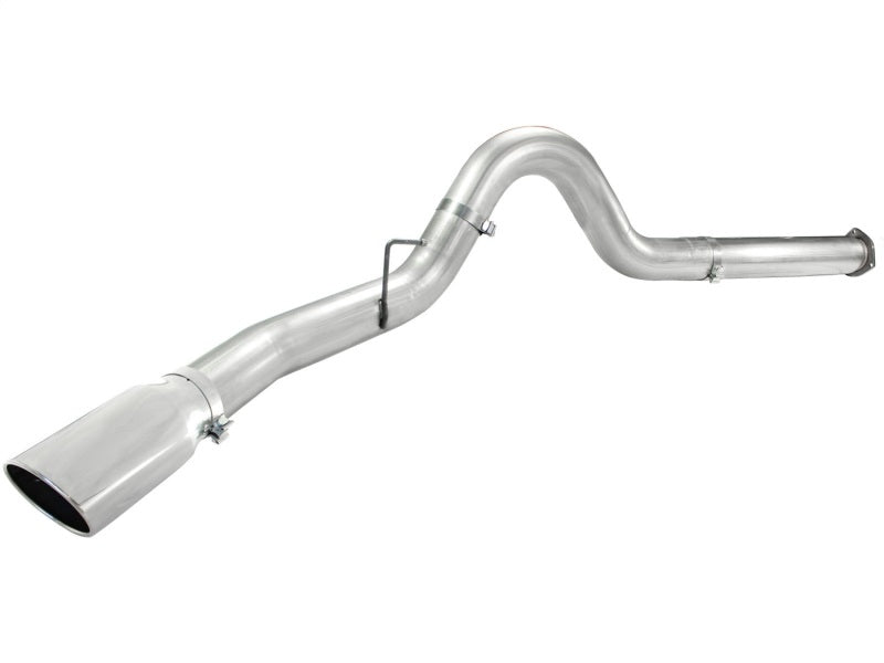 aFe Atlas 5in DPF-Back Aluminized Steel Exh Sys, Ford Diesel Trucks 11-14 v8-6.7L (td) Polished tip DPF Back aFe