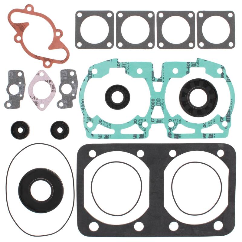 Vertex Gaskets 1990 Ski-Doo Formula Mach 1 Complete Gasket Kit w/ Oil Seals Engine Hardware Vertex Pistons