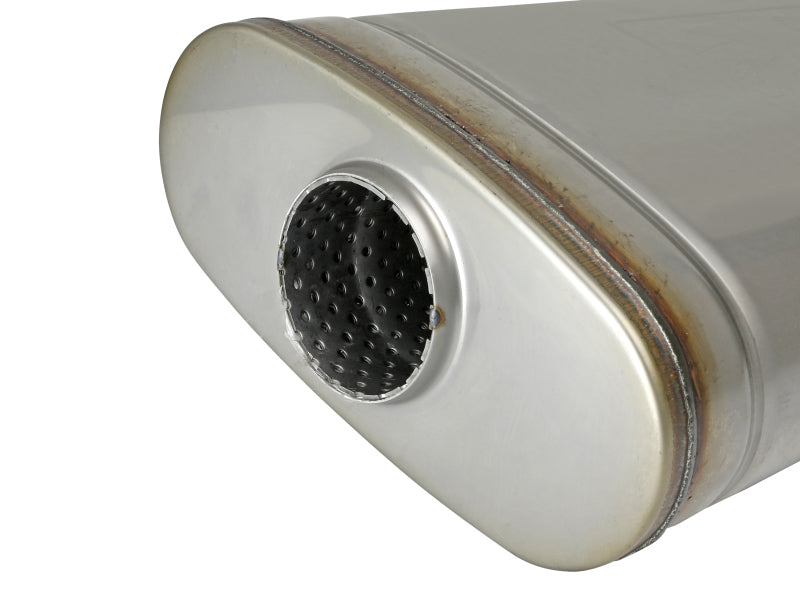 aFe MACH Force XP 304 Stainless Steel Muffler 2.5in Center/Offset 18in L x 9in W x 4in H Muffler aFe