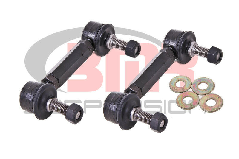 BMR 15-17 S550 Mustang Rear Sway Bar End Link Kit - Black Suspension Arms & Components BMR Suspension