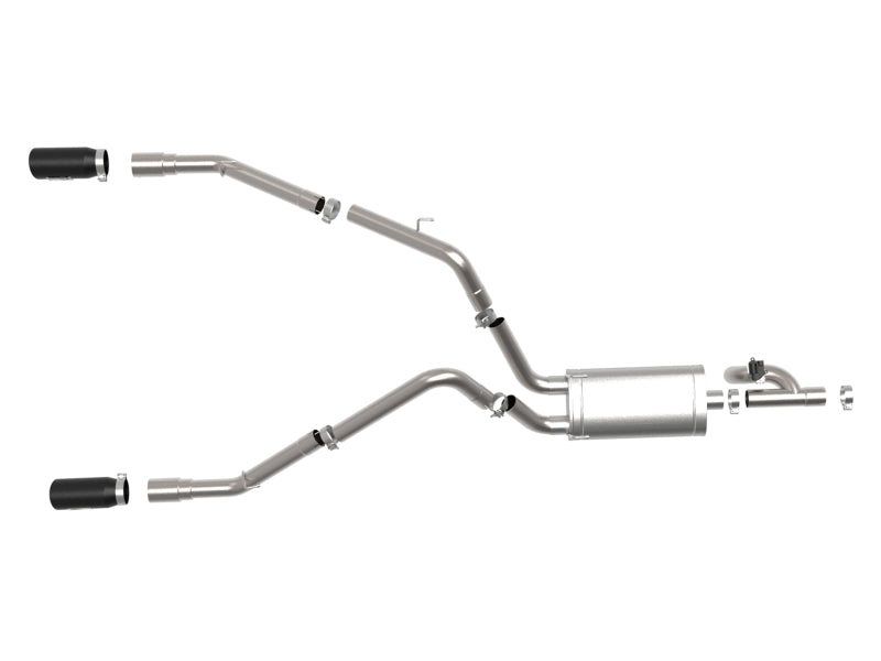 aFe 09-18 Ram 1500 V8 5.7L Hemi Gemini XV 3in 304 SS Cat-Back Exhaust w/ Black Tips Catback aFe