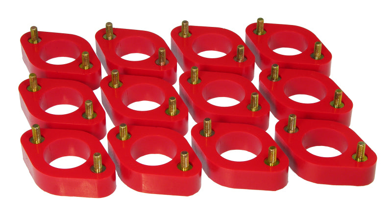Prothane 07+ Jeep Wrangler JK Body Spacer Kit - 1in Lift - Red Bushing Kits Prothane