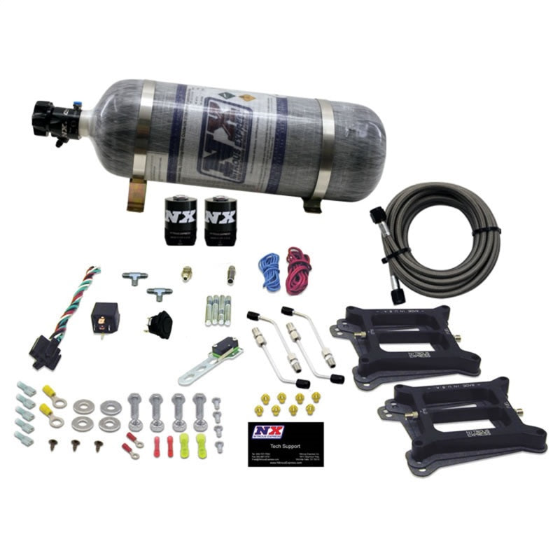 Nitrous Express Dual/4150/Alcohol Nitrous Kit (50-300HP) w/Composite Bottle Nitrous Systems Nitrous Express