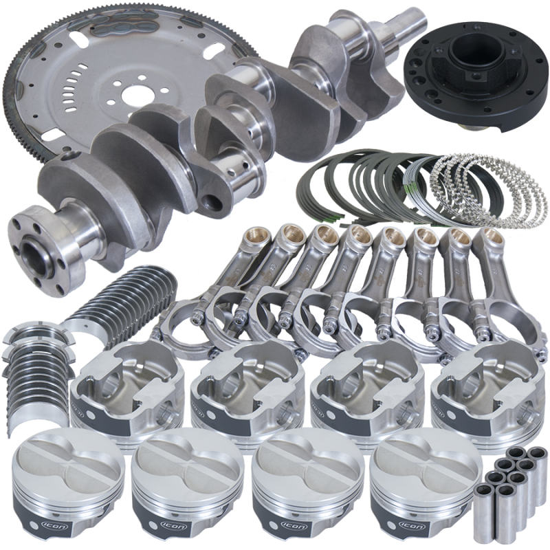 Eagle Ford 302 3.400in Crank 5.400in I-Beam Rods 4.030in Pistons 164 Tooth FP Balanced Assembly Rotating Assemblies Eagle