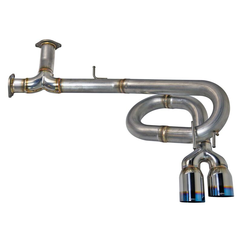 Remark 2022+ Honda Civic Sport Hatchback FL2 (Link Loop) Catback Exhaust Burnt Stainless Steel Tip Catback Remark