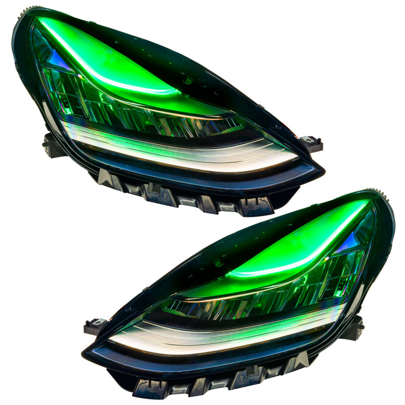 Oracle 17-21 Tesla Model 3 Headlight DRL Upgrade Kit - ColorSHIFT 2 Headlights ORACLE Lighting