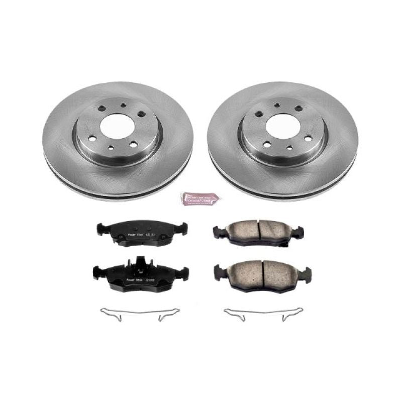 Power Stop 12-18 Fiat 500 Front Autospecialty Brake Kit Brake Kits - OE PowerStop