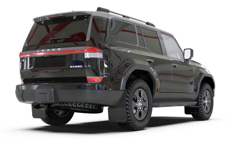 Rally Armor 24-26 Lexus GX 550 Luxury Black UR Mud Flap - Metallic Black Logo Mud Flaps Rally Armor