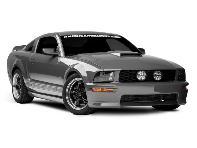 Raxiom 05-09 Ford Mustang Excluding GT500 LED Halo Projector Headlights- Black Housing (Clear Lens) Headlights Raxiom