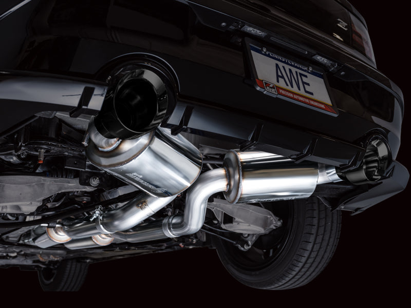 AWE 2023 Nissan Z RZ34 RWD Touring Edition Catback Exhaust System w/ Diamond Black Tips Catback AWE Tuning
