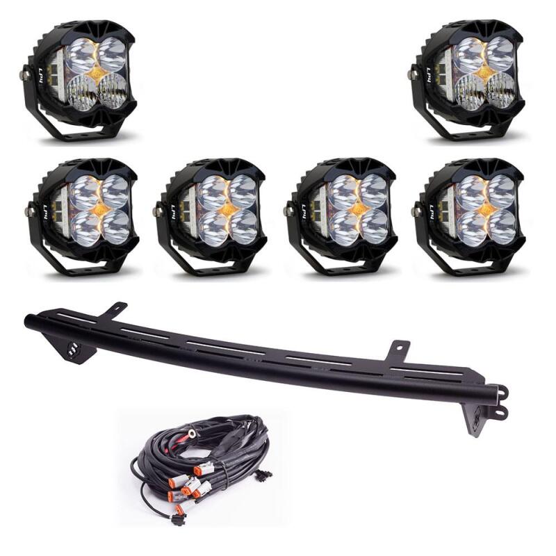 Baja Designs 23+ Ford Super Duty LP4 Bull Bar Light Kit w/ Upfitter Light Bars & Cubes Baja Designs