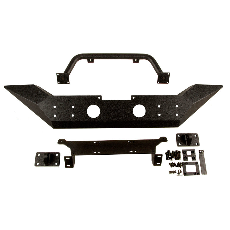 Rugged Ridge Spartan Front Bumper HCE W/Overrider 07-18 Jeep Wrangler JK Bumpers - Steel Rugged Ridge