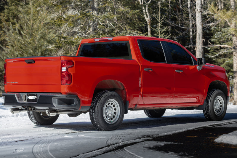 MBRP 2019+ Chevrolet Silverado 1500 / 2019+ GMC Sierra 1500 Alum. 3in Armor Black Cat-Back Exhaust Catback MBRP