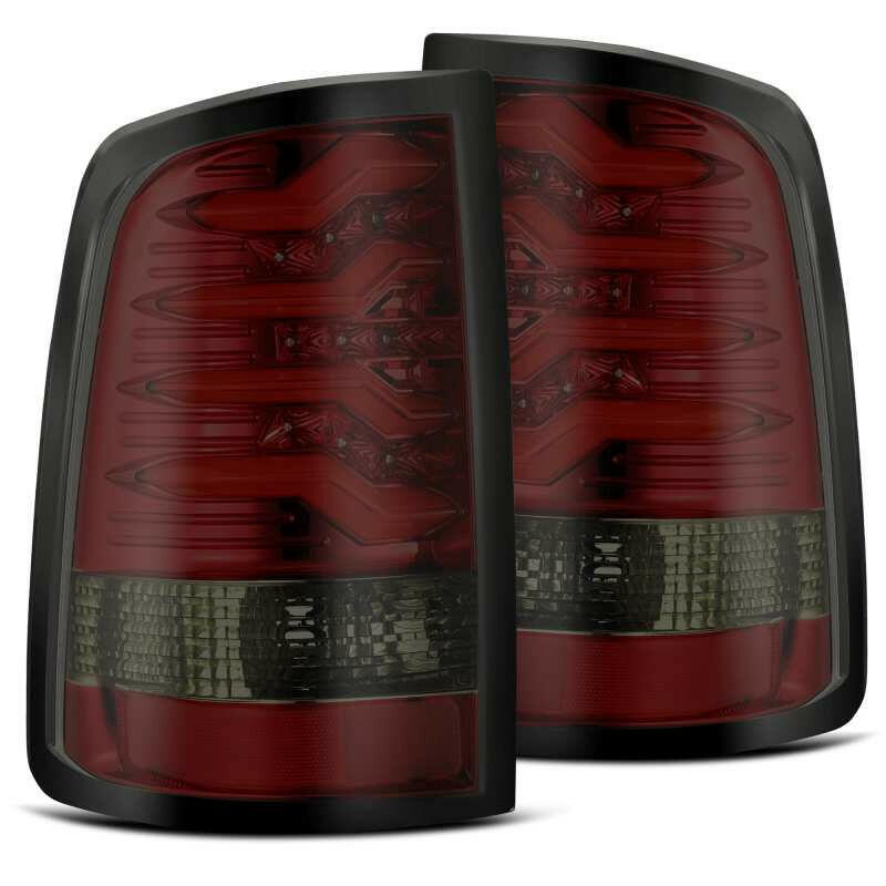 AlphaRex 09-18 Dodge Ram 1500 PRO-Series LED Tail Lights Red Smoke Tail Lights AlphaRex