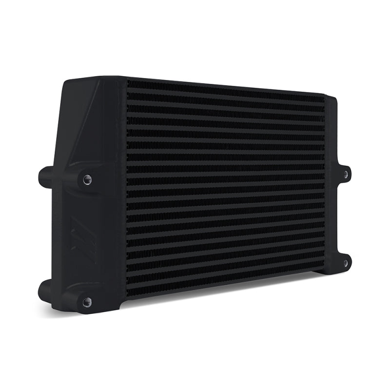 Mishimoto Heavy-Duty Oil Cooler - 10in. Same-Side Outlets - Black Oil Coolers Mishimoto