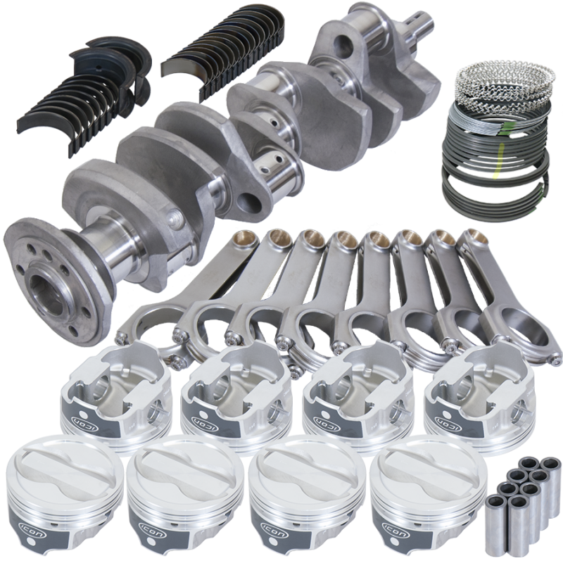 Eagle Chevy LT1 350 1Pc 3.750in Crank 6.000in H-Beam -18cc 4.040in Pistons Rotating Assembly Rotating Assemblies Eagle