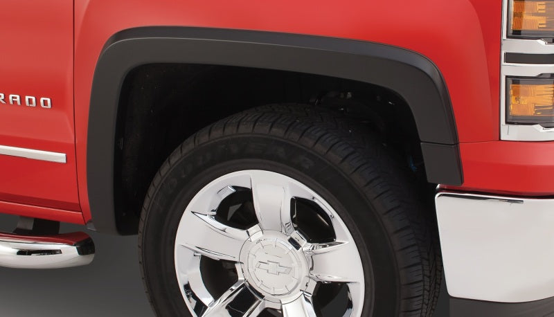 Bushwacker 07-14 Chevy Silverado 2500 HD OE Style Flares 2pc - Black Fender Flares Bushwacker