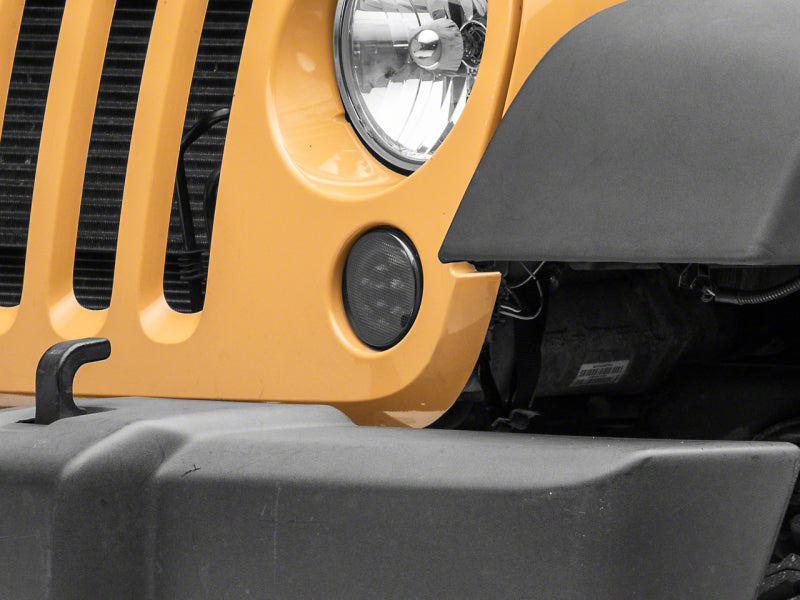 Raxiom 07-18 Jeep Wrangler JK Axial Series LED Turn Signals- Smoked Lights Corner Raxiom