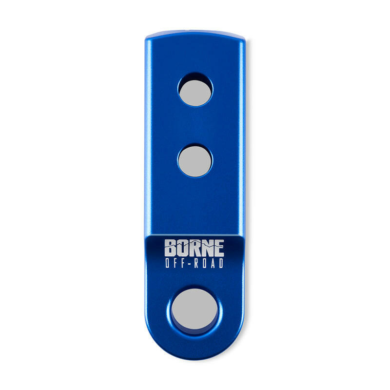 Borne Off-Road CNC Hitch Receiver Shackle 2in Blue Hitch Receivers Borne Off-Road