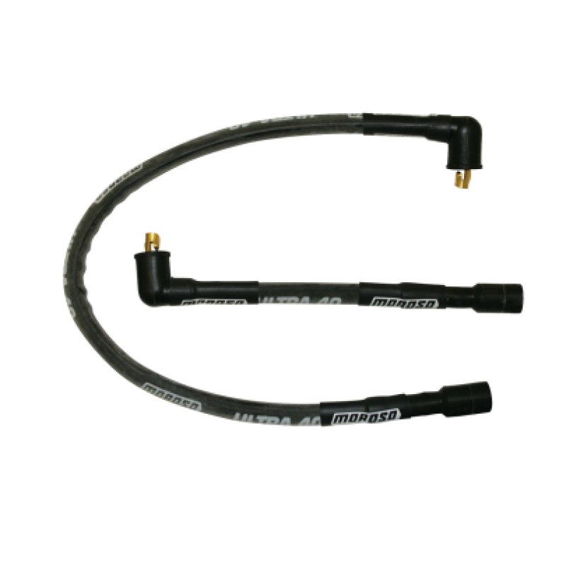 Moroso 85-96 Harley-Davidson FLT/FLHT/FLHR/FLTR/FLHS Sleeved Ultra 40 Wire Set - Black Spark Plug Wire Sets Moroso