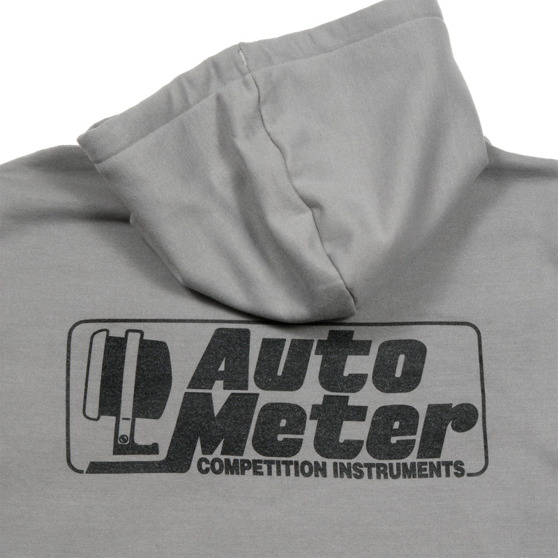 Autometer Gray Competition Pullover Hoodie - Adult XL Headwear AutoMeter