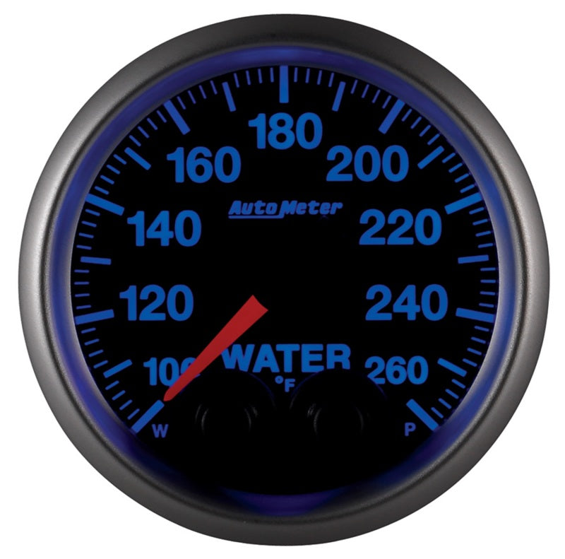 Autometer Elite 52mm 100-260 Degress F Water Temperature Peak and Warn Gauge w/ Electonic Control Gauges AutoMeter