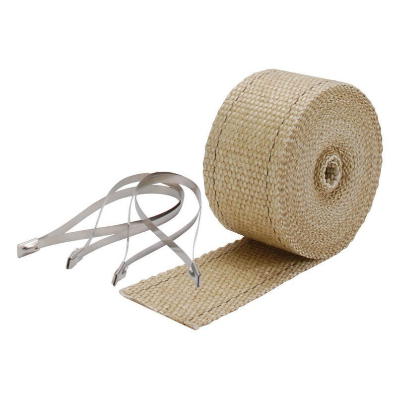 DEI Exhaust Wrap Kit - Pipe Wrap and Locking Tie - Tan Exhaust Wrap DEI