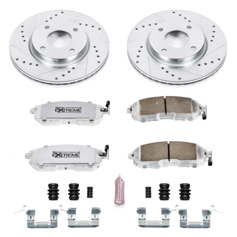 Power Stop 09-14 Nissan Cube Front Z26 Street Warrior Brake Kit Brake Kits - Performance D&S PowerStop