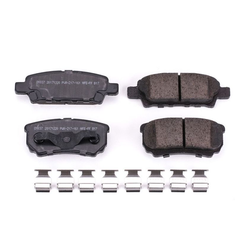 Power Stop 11-14 Chrysler 200 Rear Z17 Evolution Ceramic Brake Pads w/Hardware Brake Pads - OE PowerStop