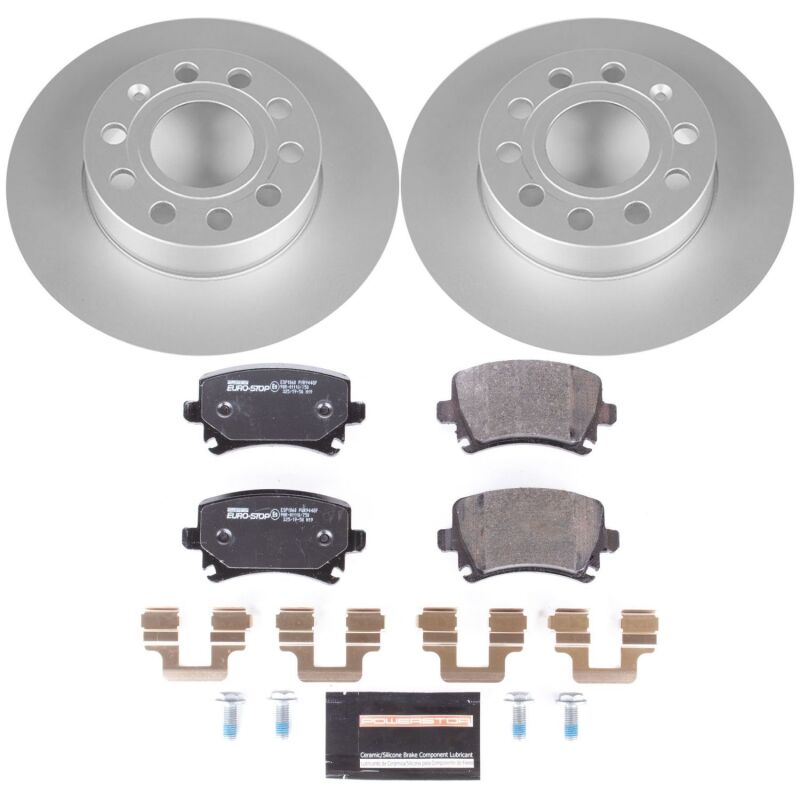 Power Stop 2008 Audi A3 Rear Euro-Stop Brake Kit Brake Kits - OE PowerStop