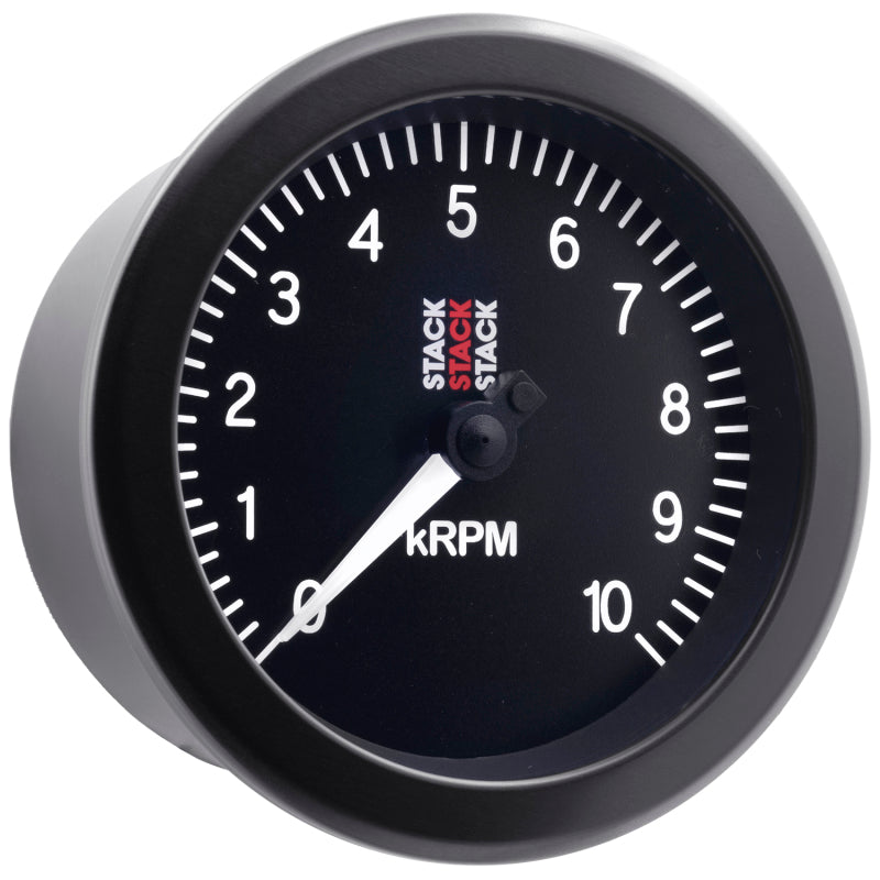 Autometer Stack Sport 88mm 0-10K RPM Tachometer - Black Gauges AutoMeter