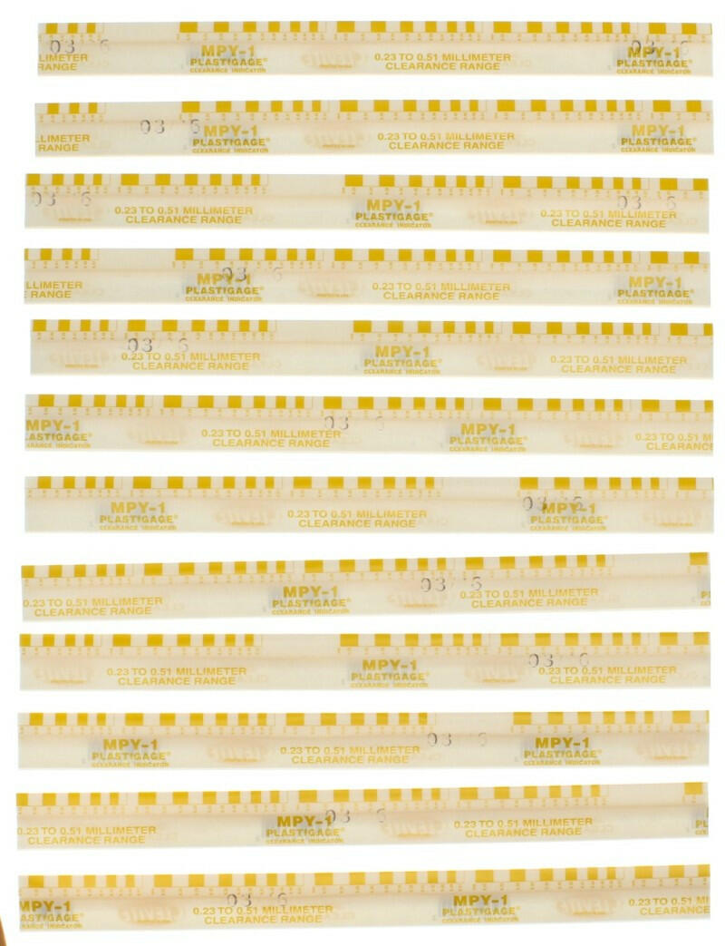 Clevite Plastigage Yellow Plastigage - 12 Pack Tools Clevite