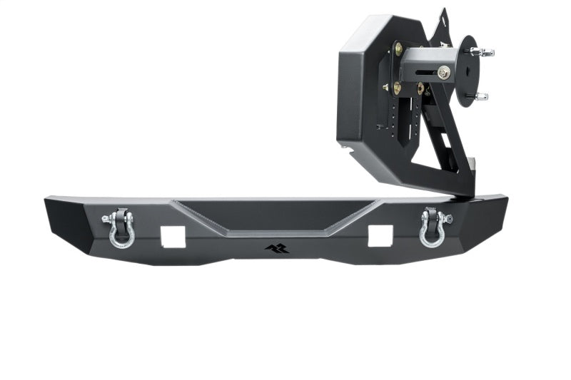Rugged Ridge 07-18 Jeep Wrangler (JK/JKU) XOR Rear Bumper w/Swing Out Tire Carrier - Tex. Blk Bumpers - Steel Rugged Ridge