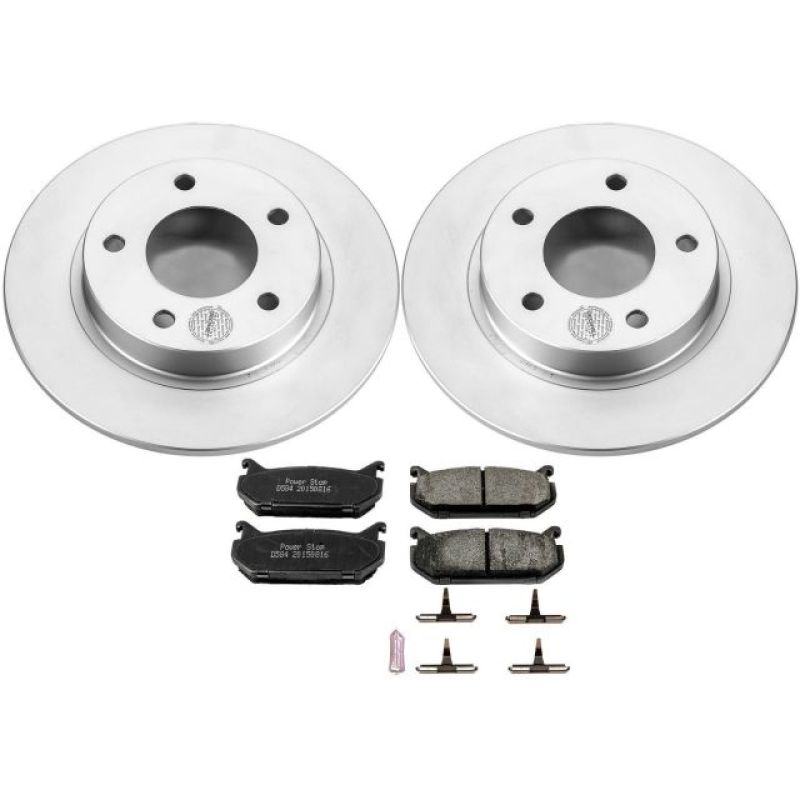 Power Stop 93-97 Ford Probe Rear Z17 Evolution Geomet Coated Brake Kit Brake Kits - Performance Blank PowerStop