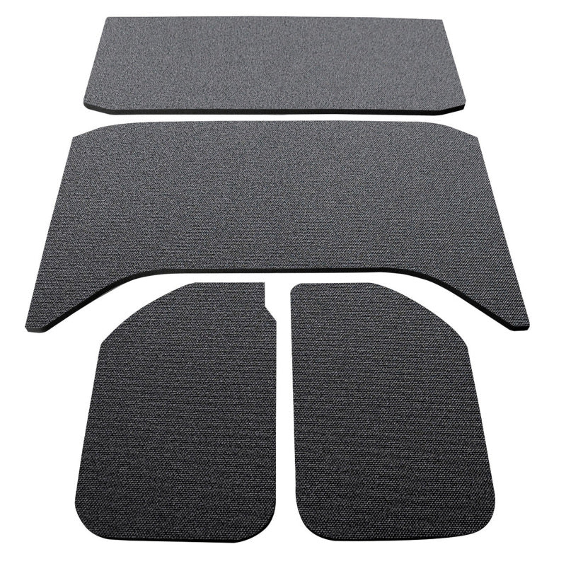 DEI 11-18 Jeep Wrangler JK 4-Door Boom Mat Headliner - 4 Piece - Black Hard Top Accessories DEI