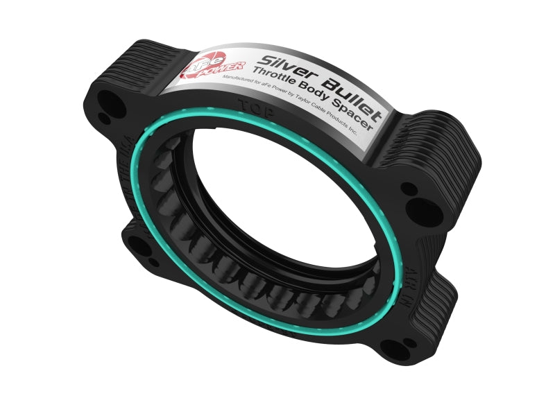 aFe 2020 Vette C8 Silver Bullet Aluminum Throttle Body Spacer / Works With Factory Intake Only - Blk Throttle Body Spacers aFe