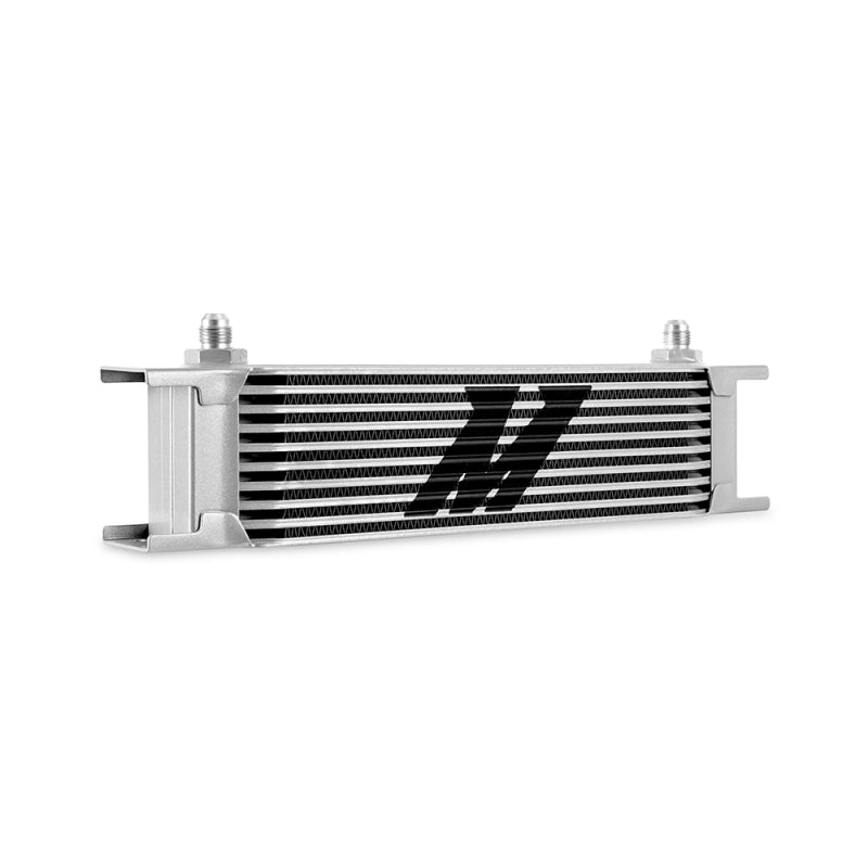 Mishimoto Universal -6AN 10 Row Oil Cooler - Silver Oil Coolers Mishimoto