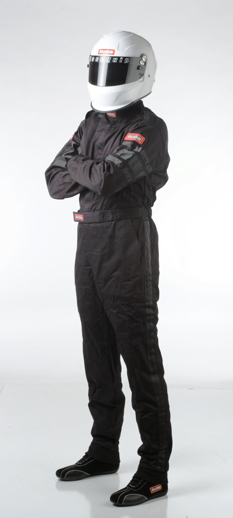 RaceQuip Black SFI-1 1-L Suit - Large Racing Suits Racequip